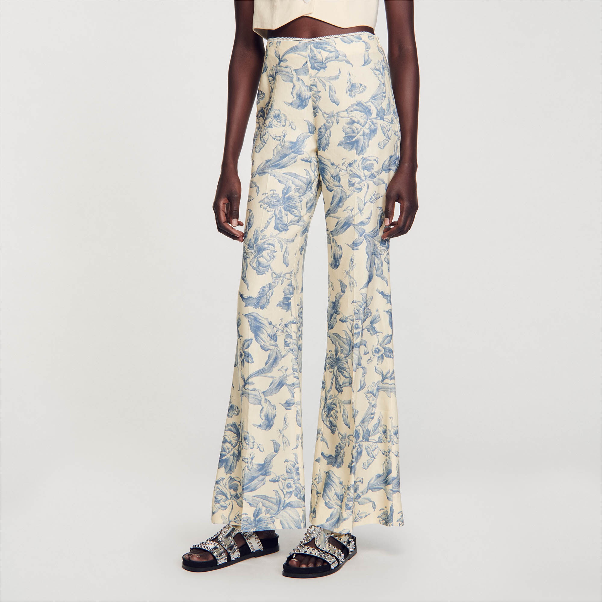 FLOWER PRINT TROUSERS - 5