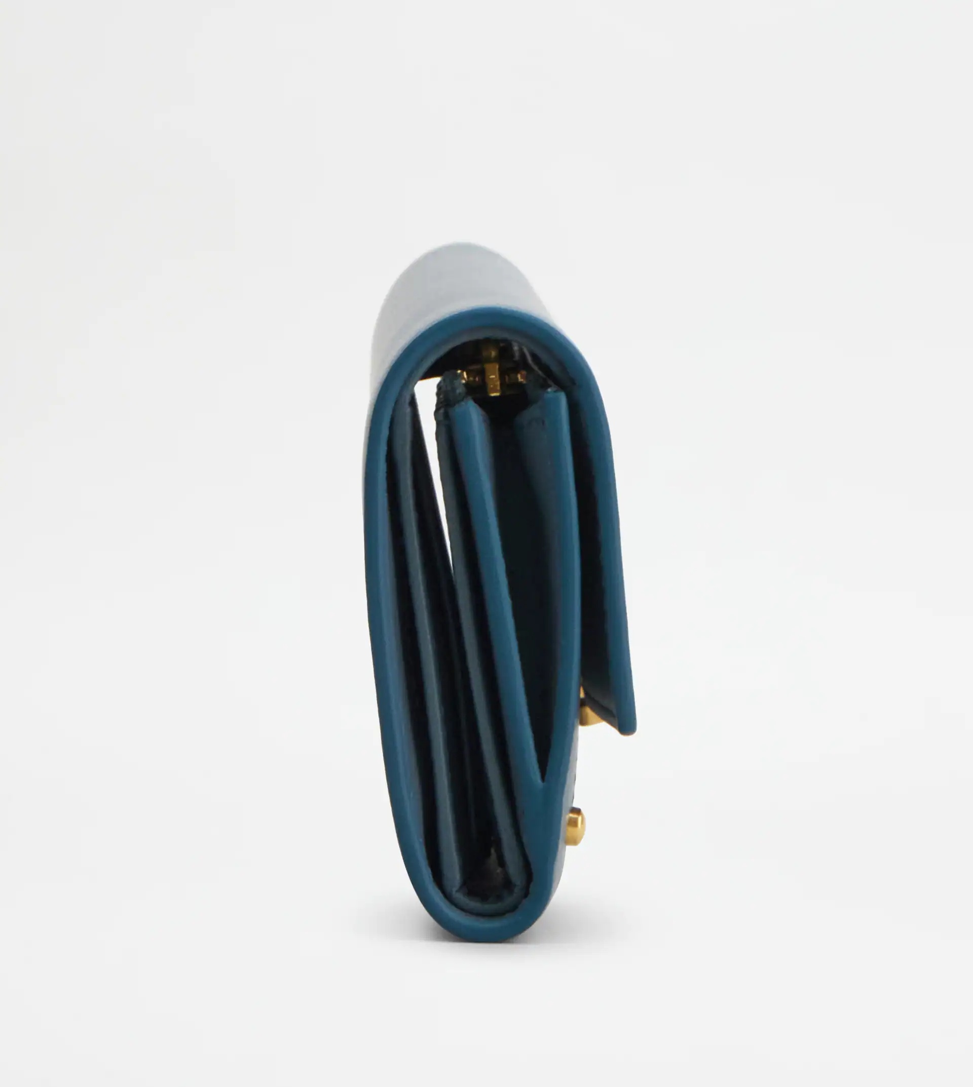 TIMELESS WALLET IN LEATHER - LIGHT BLUE - 3