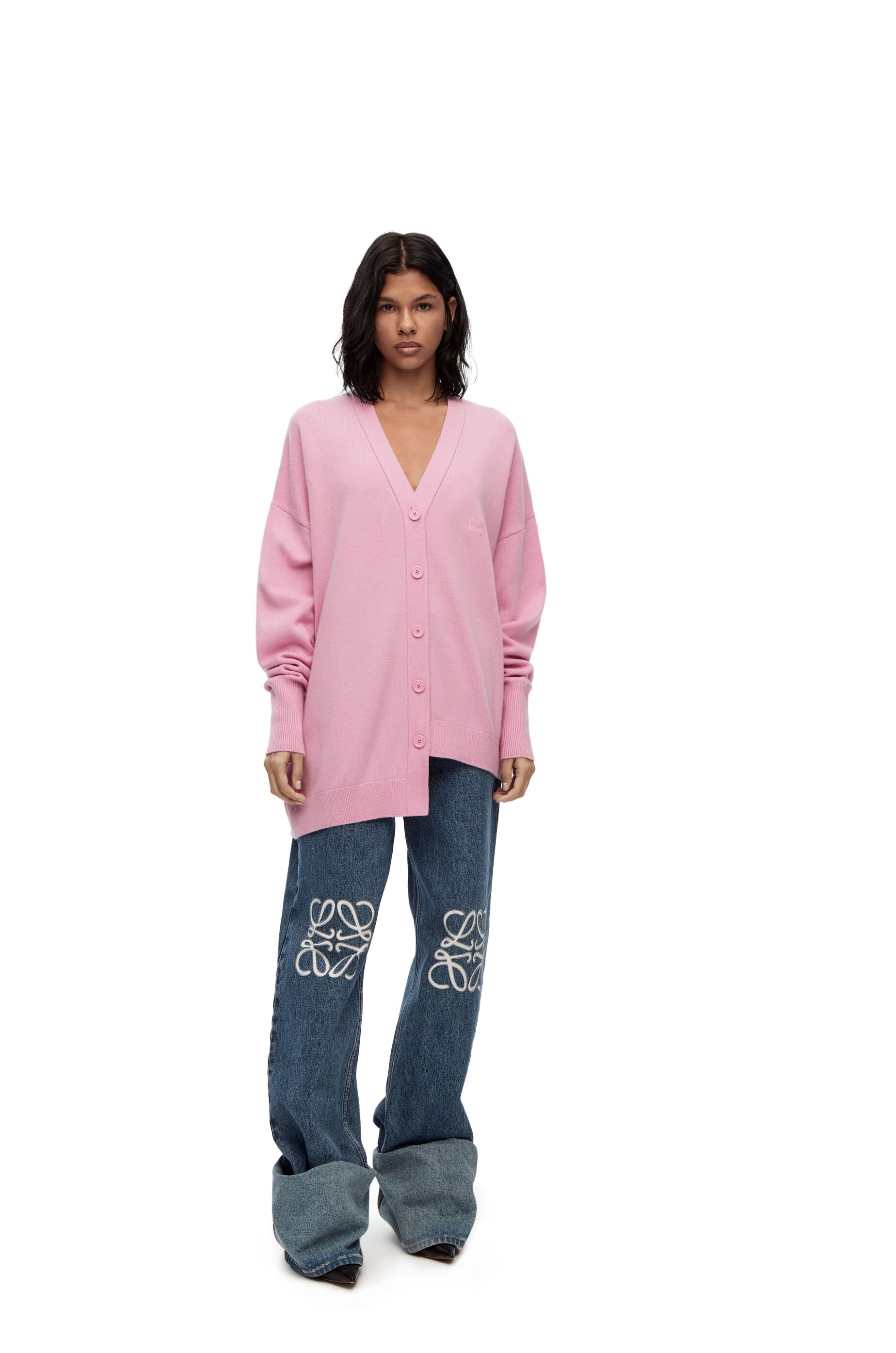Asymmetric cardigan in cashmere - 2