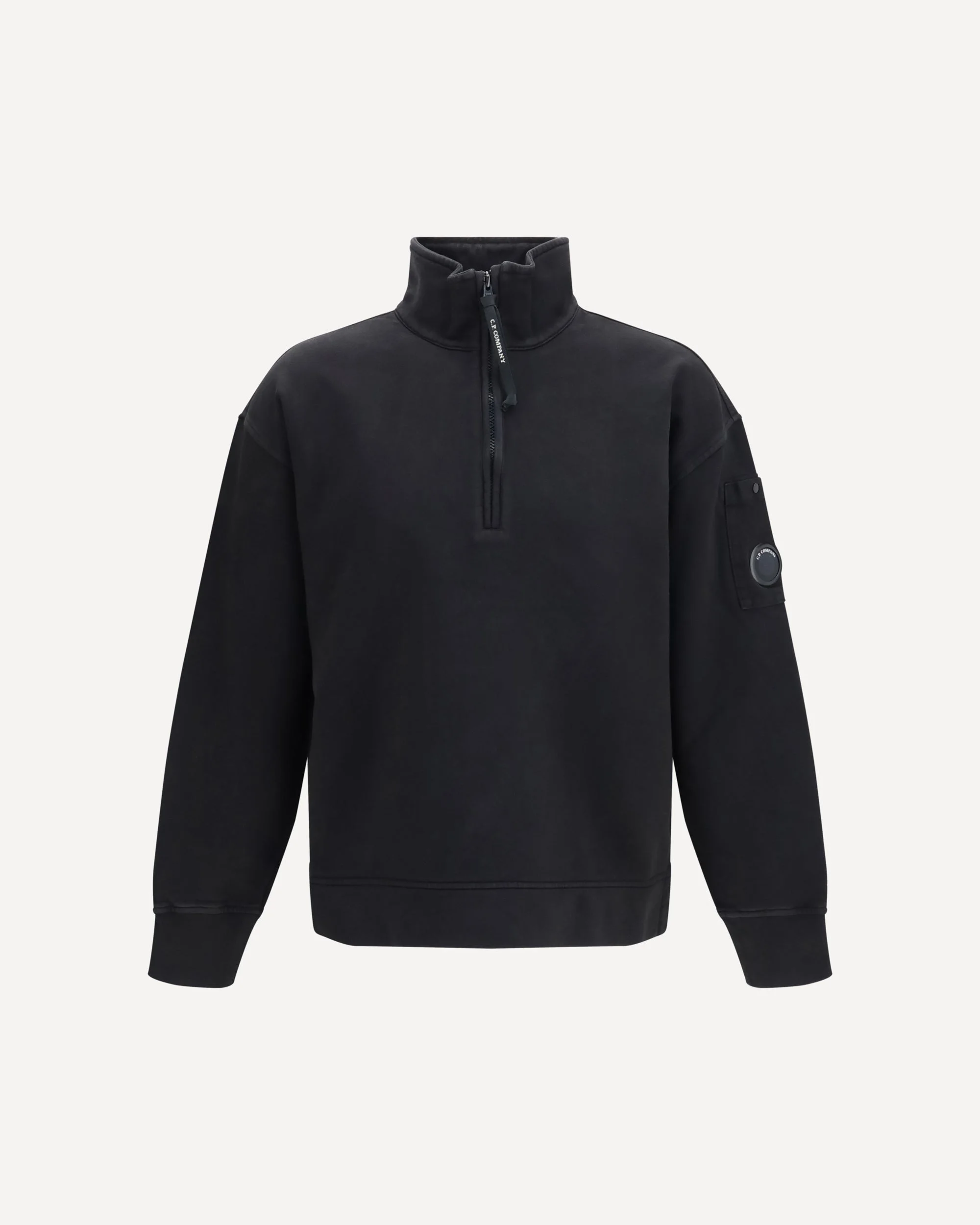 Brushed and sueded diagonal-weave cotton fleece Sweatshirt - 1
