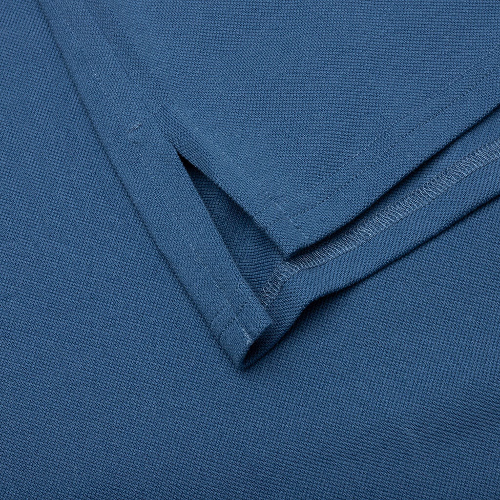 CLASSIC OVERSIZED POLO WITH CURB DETAIL - NEPTUNE BLUE - 5