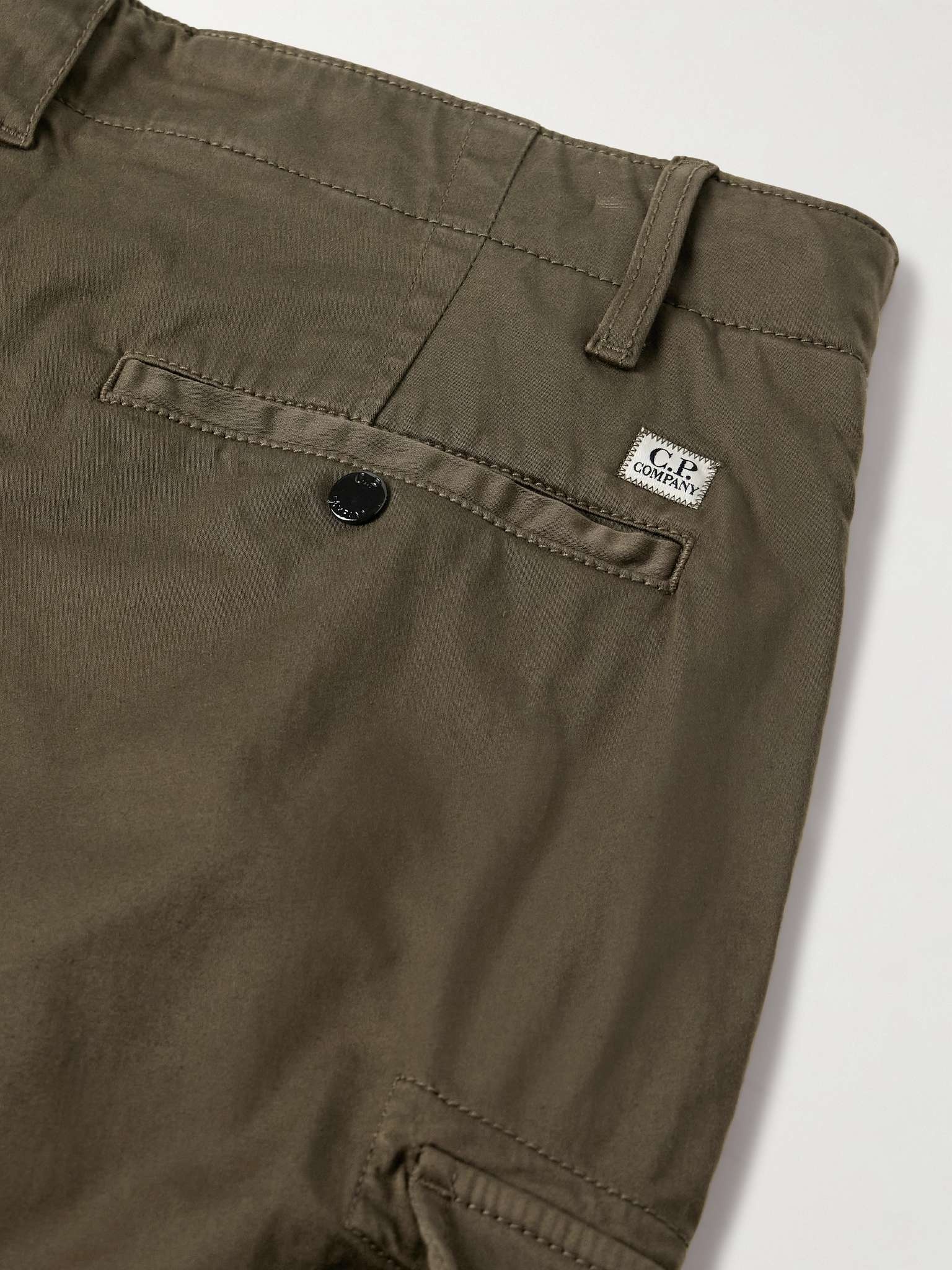 Slim-Fit Tapered Logo-Appliquéd Stretch-Cotton Sateen Cargo Trousers - 5