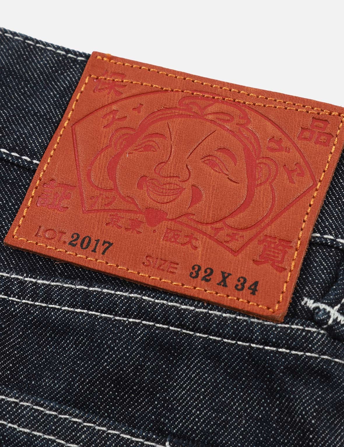 ROPE-PATTERN SEAGULL PRINT CARROT FIT DENIM JEANS #2017 - 10