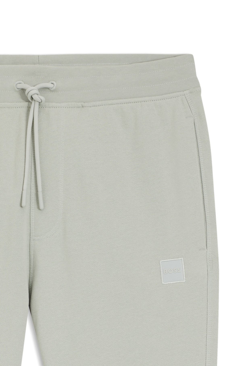 BOSS LOGO-PATCH TRACKSUIT BOTTOMS IN COTTON TERRY outlook