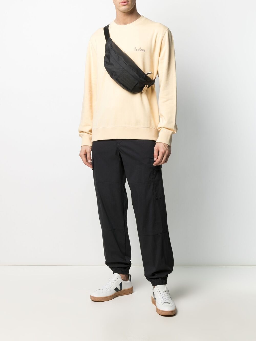 cargo-pocket track pants - 2