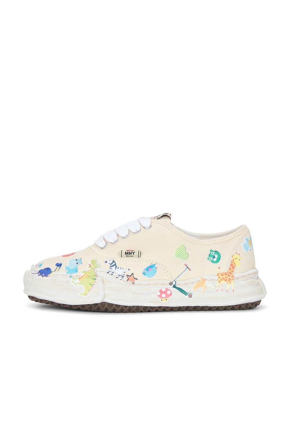 Baker Original Sole Canvas Stickers Print Low-Top Sneaker - 7