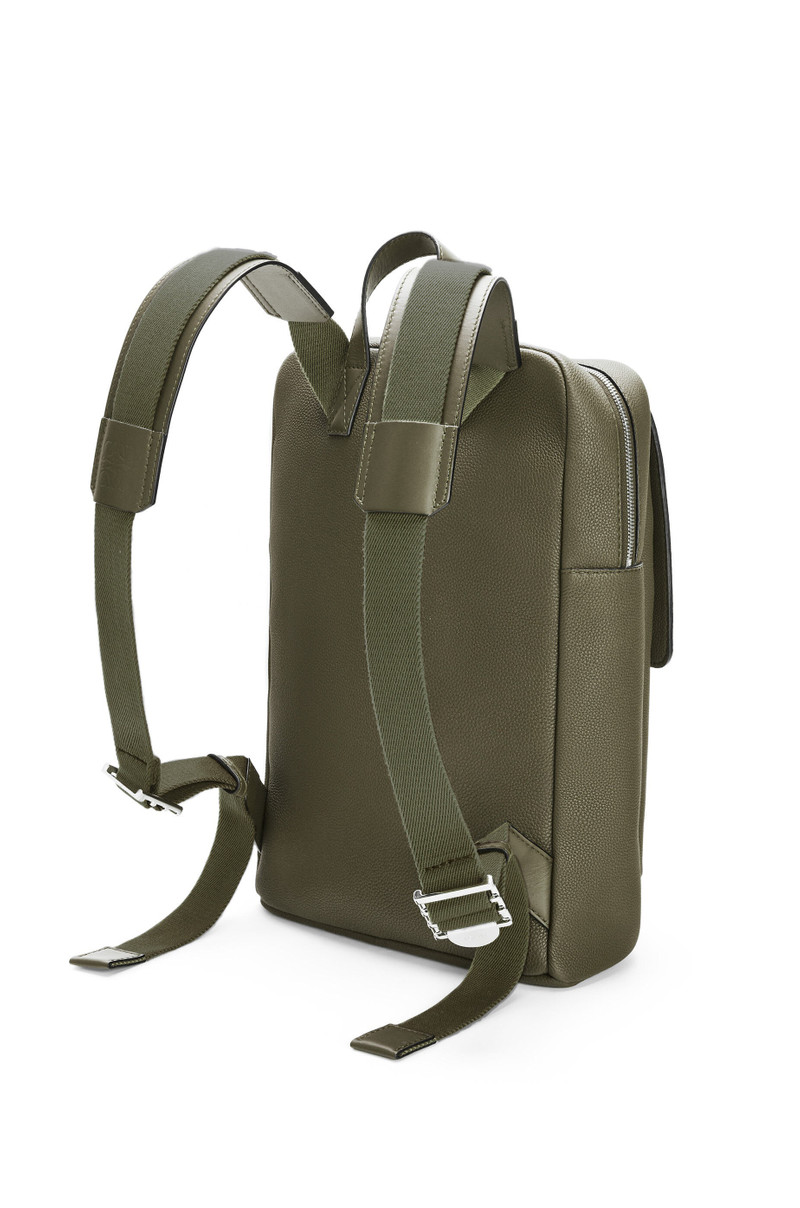 Military backpack in soft grained calfskin 3