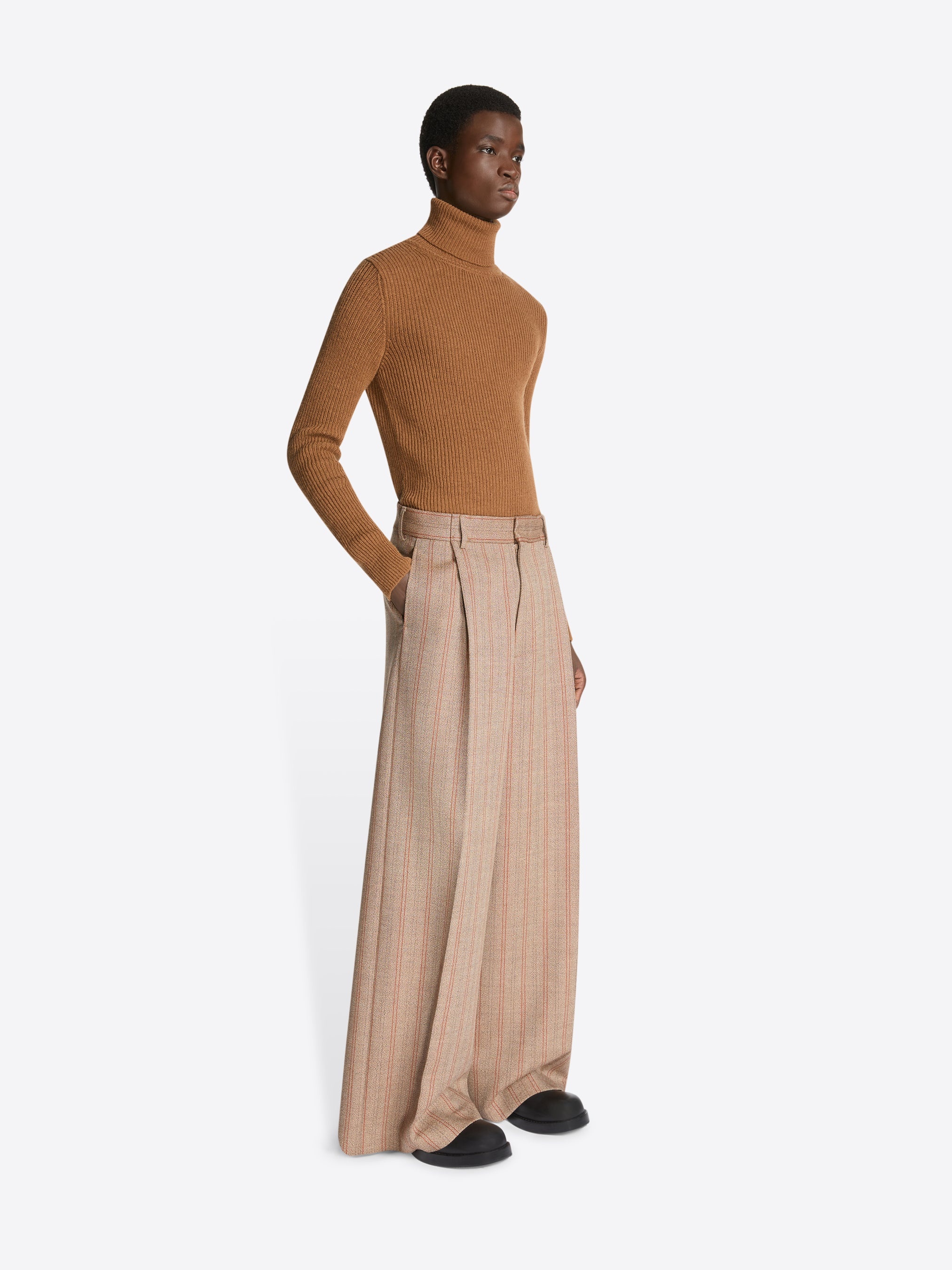 WIDE PLEATED PANTS - 3