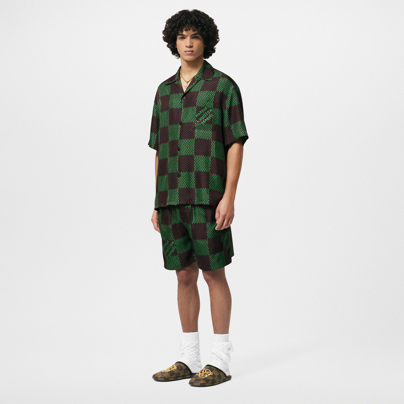 Louis Vuitton Open Collar Short-Sleeved Silk Shirt outlook