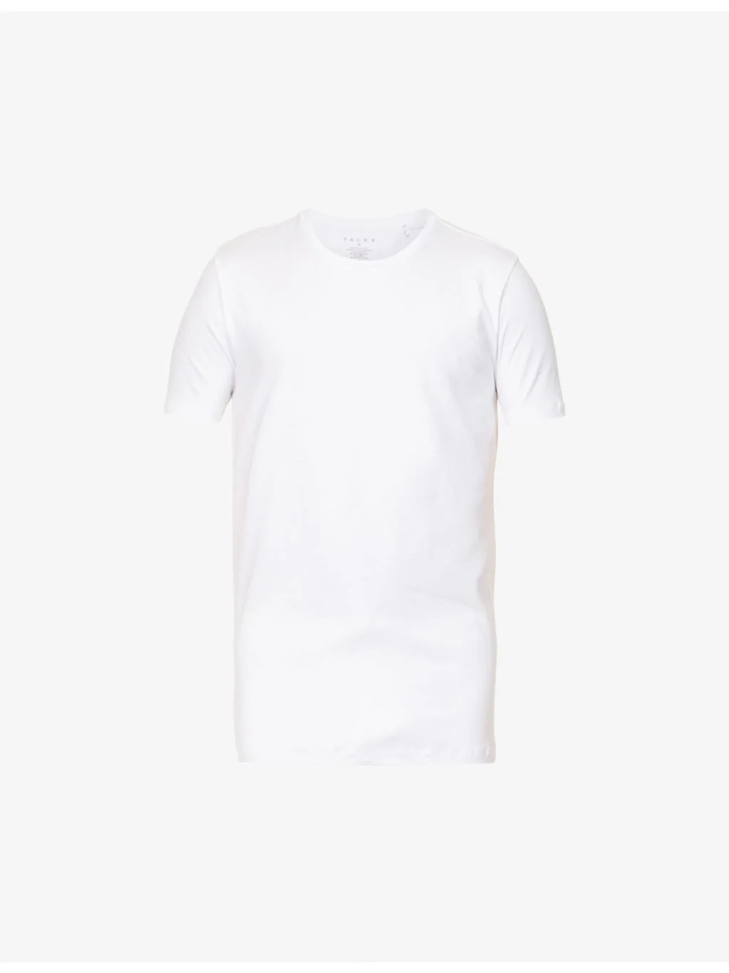 Regular-fit crewneck stretch-cotton T-shirt pack of two - 1