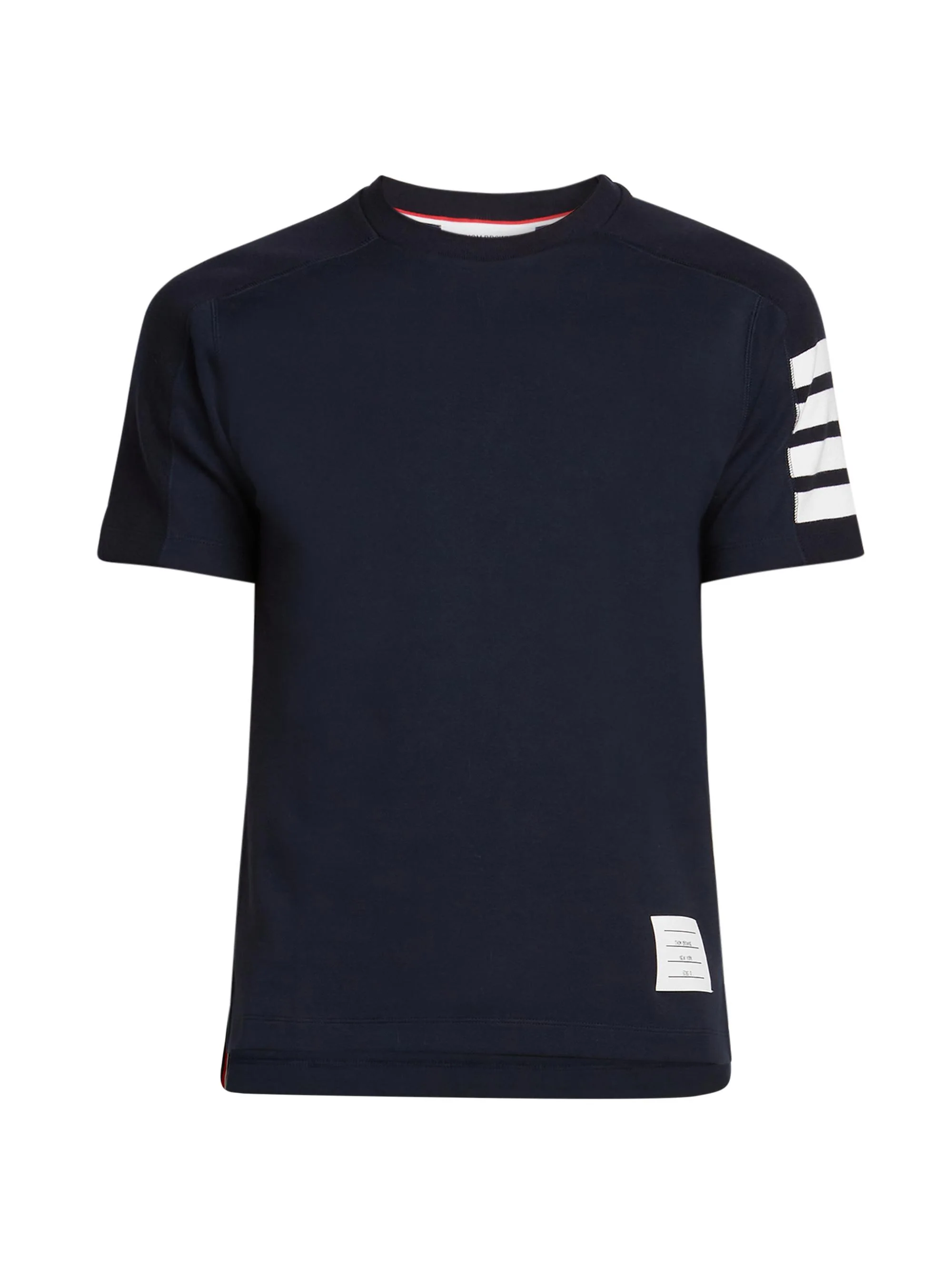 Men's Cotton 4-Bar Stripe T-Shirt - Navy - 1