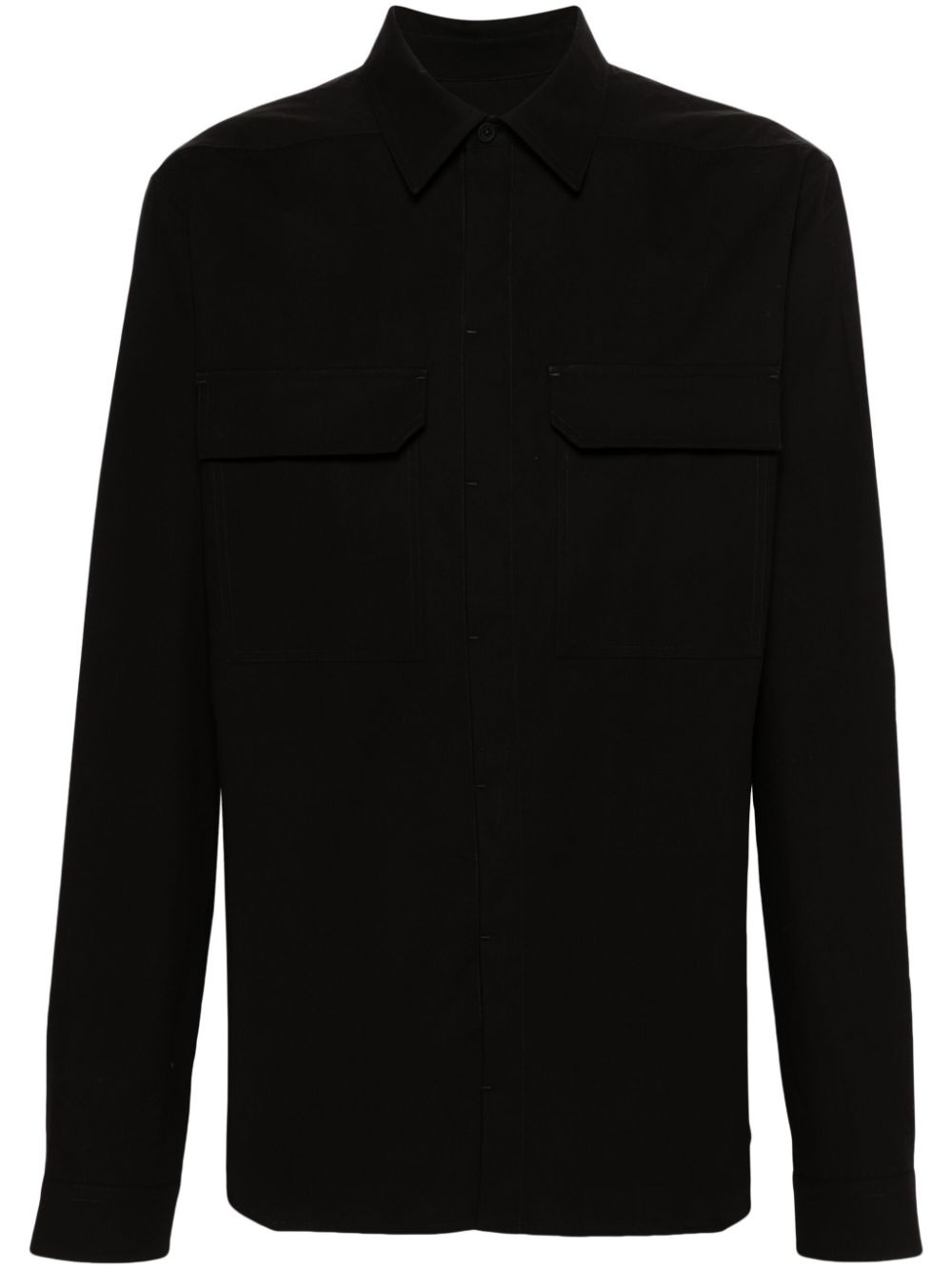 chest-pocket organic-cotton shirt - 1