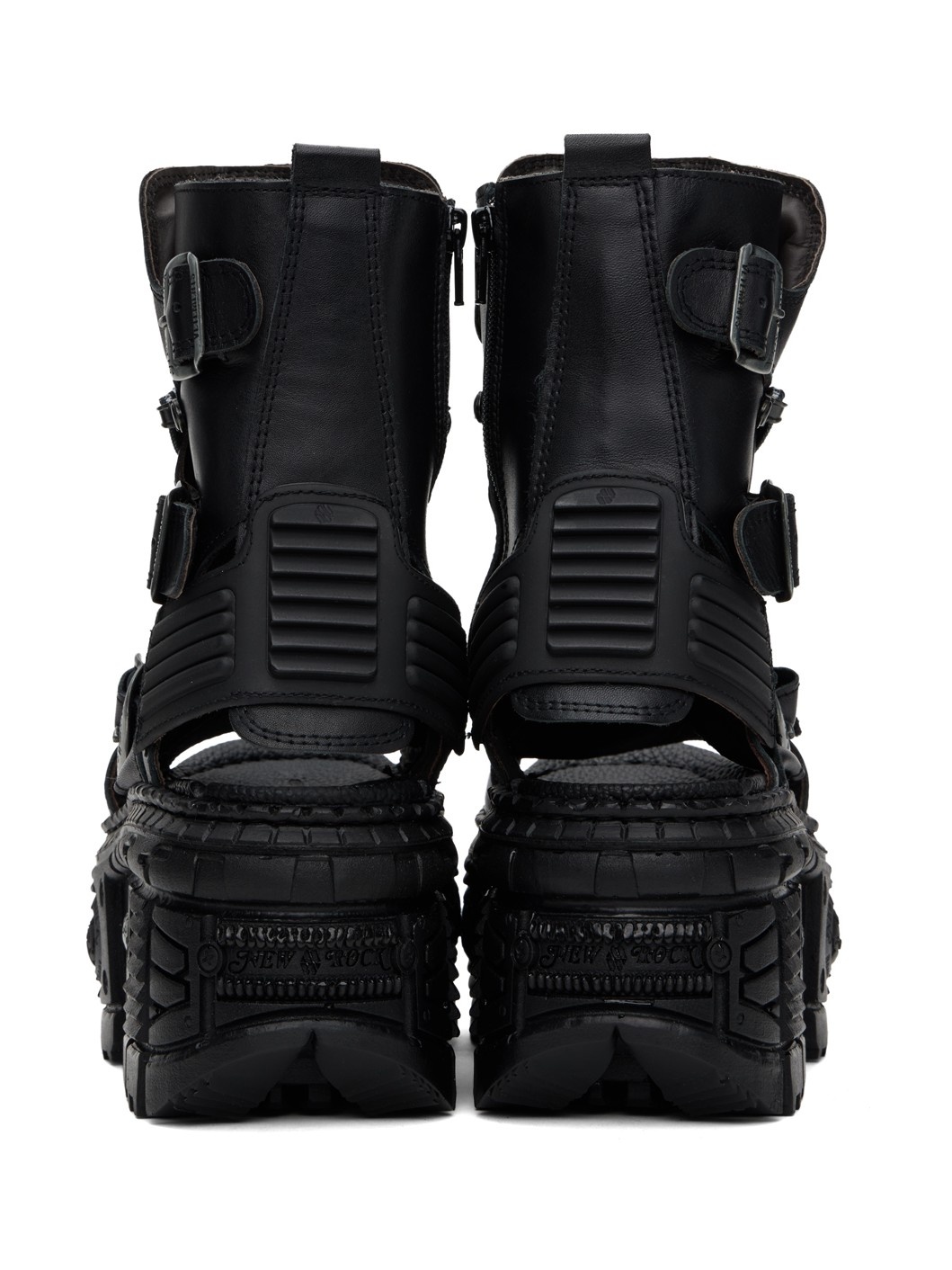 Black New Rock Edition Leather Boots - 2