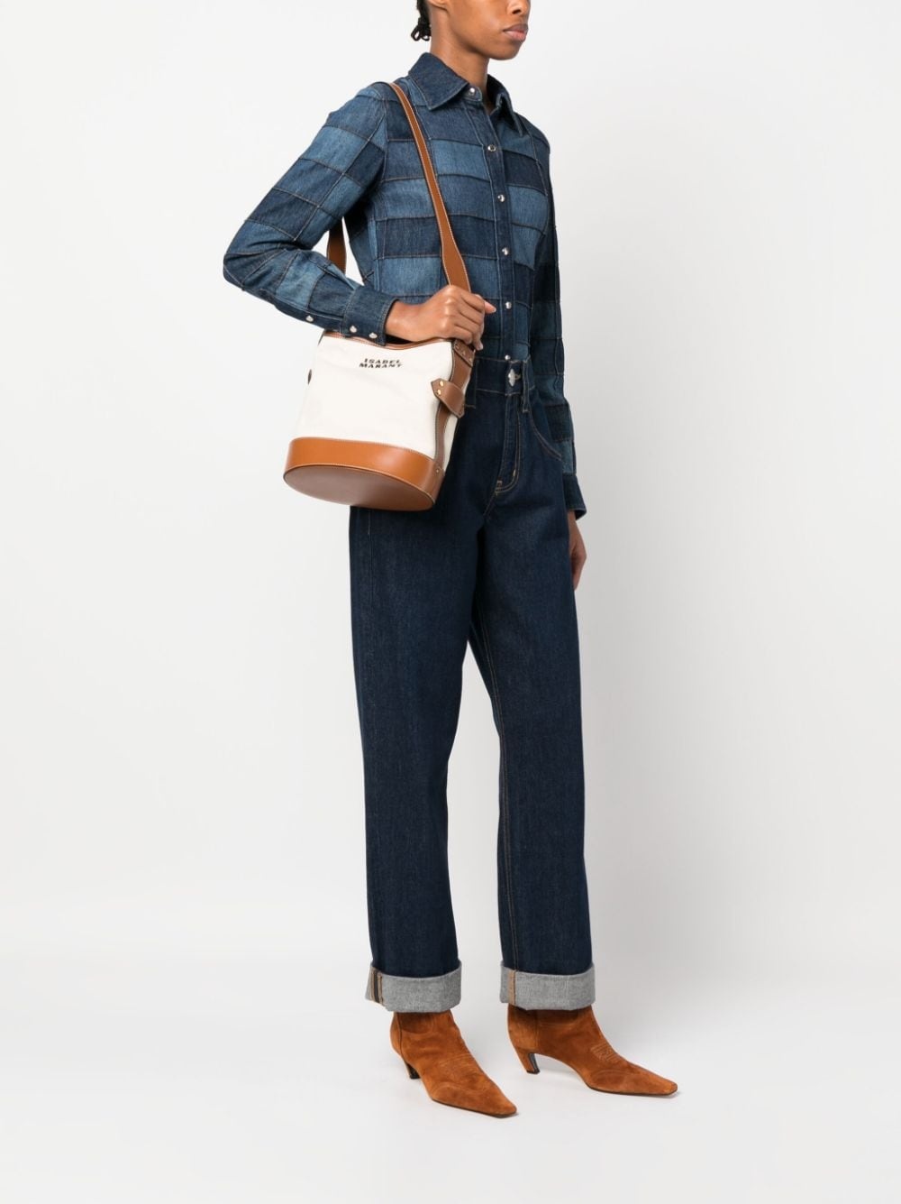 Samara logo-embroidered shoulder bag - 2