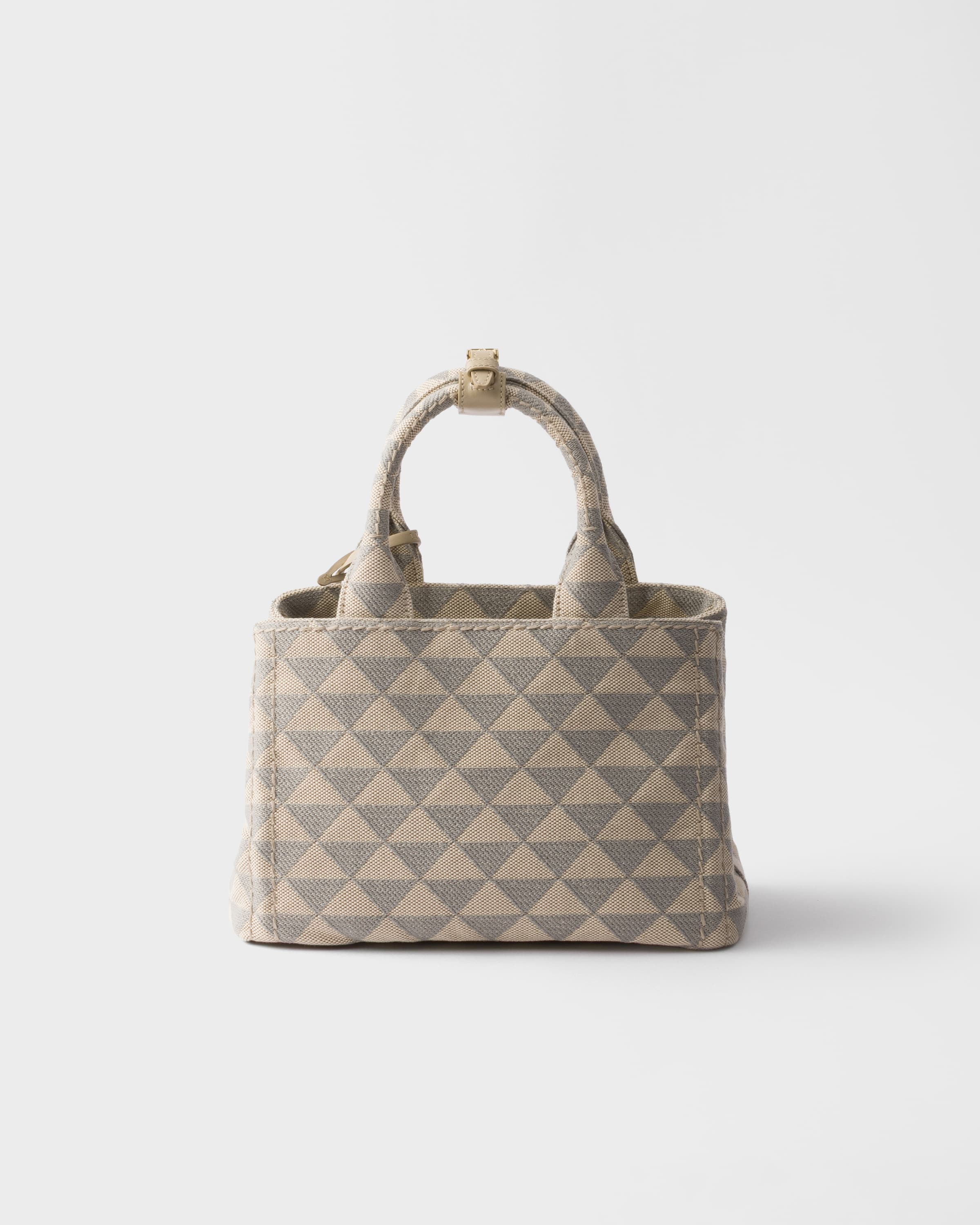 Small embroidered fabric handbag - 3