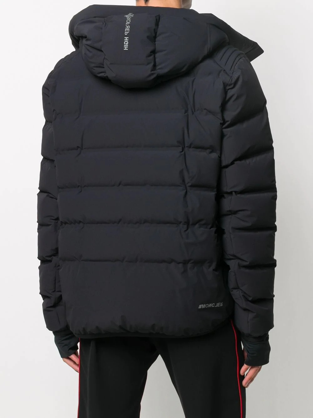 quilted short hooded jacket - 4