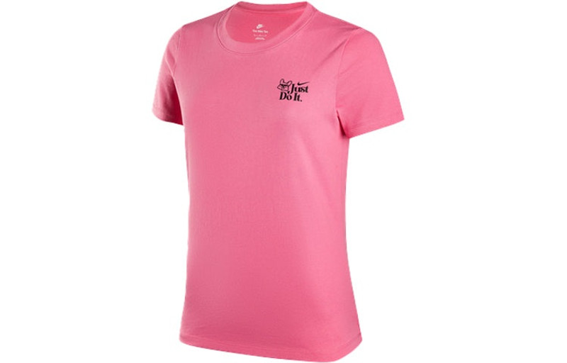 (WMNS) 나이키 운동복 만화 손으로 그려진 인쇄 T-ShIrt '핑크' FV1131-684 1