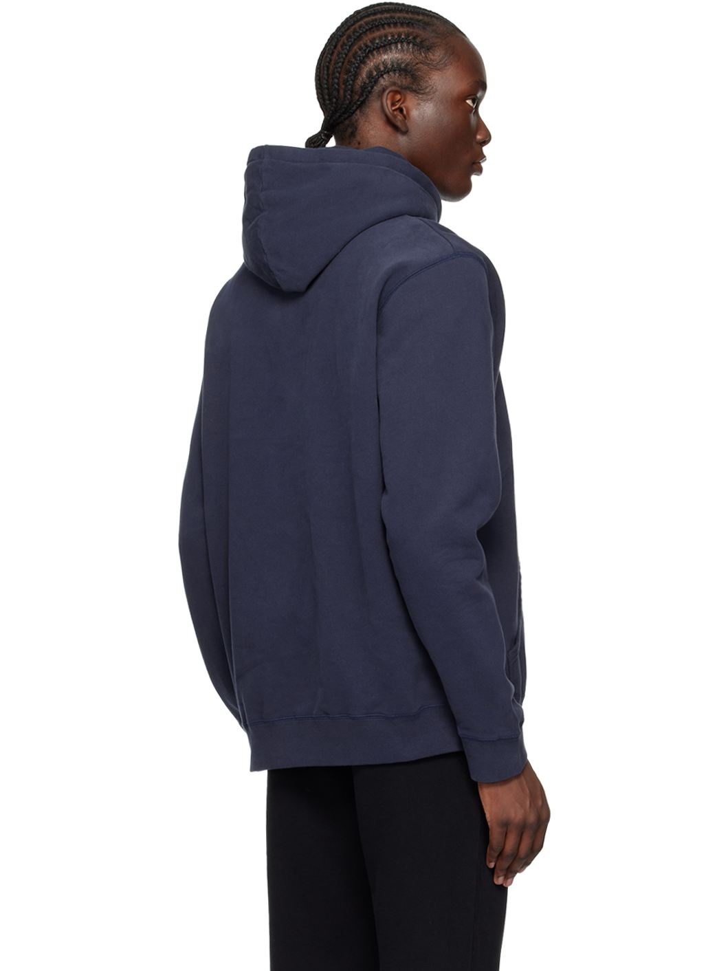 Navy Loopback Hoodie - 3