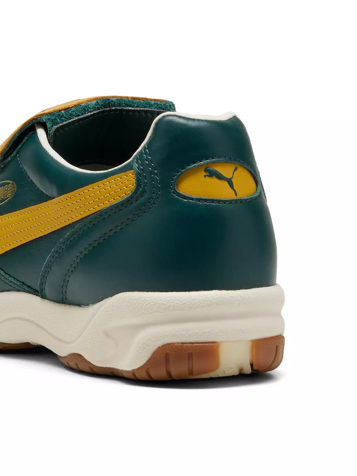 PUMA King Indoor "Green Terrain/Archive Gold" Men's Shoe - 6