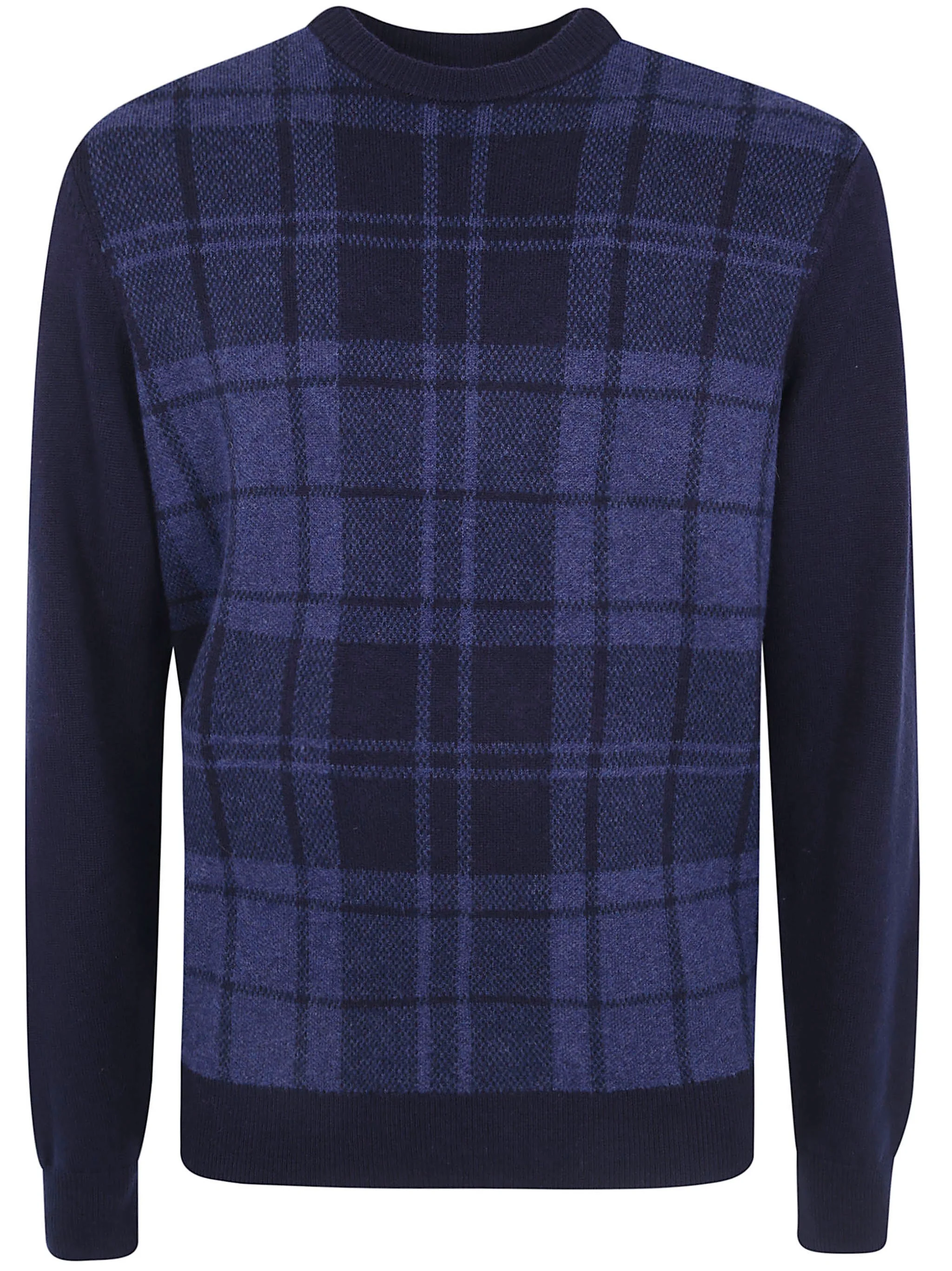 Crewneck Sweater "Mineral Tartan" - 1