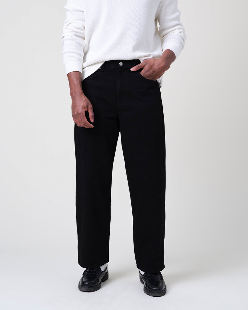 Wax London Felix - Black Loose Fit Denim Jeans outlook