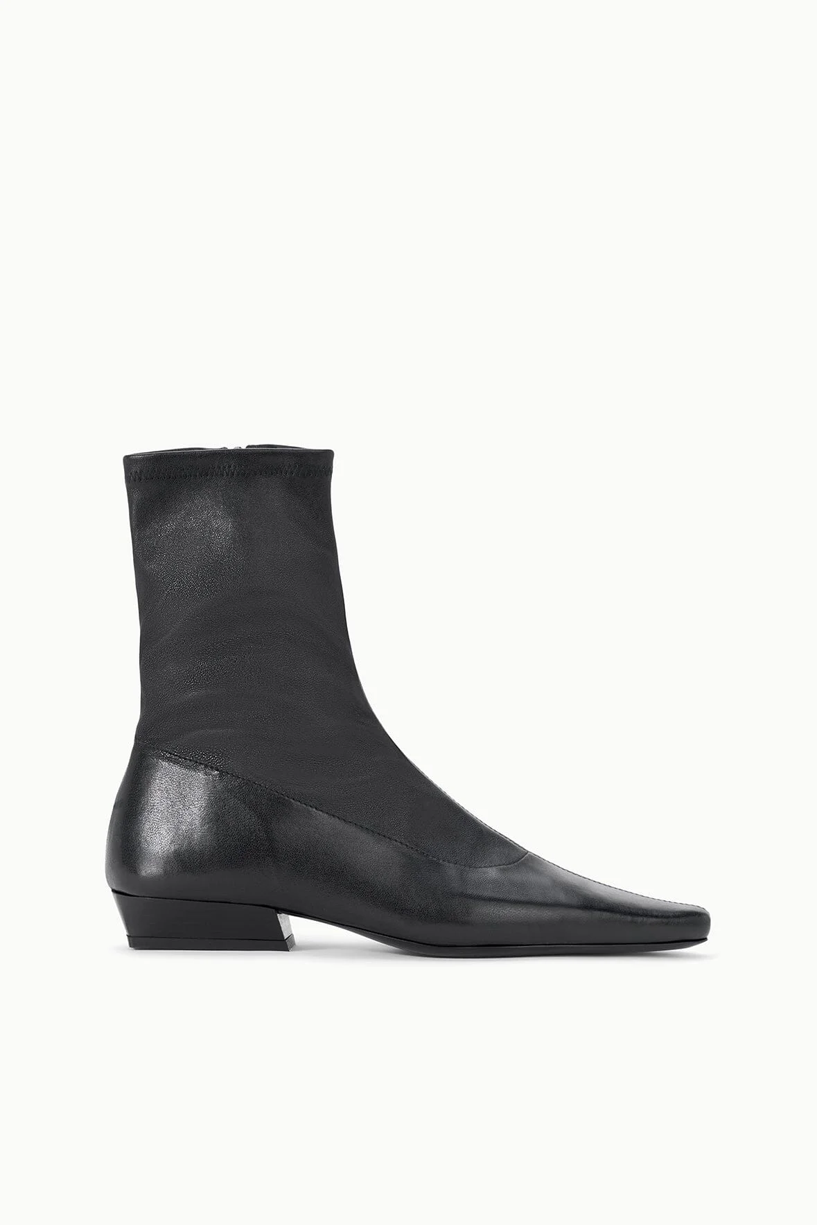 STAUD WALLY SOCK FLAT ANKLE BOOT BLACK - 1