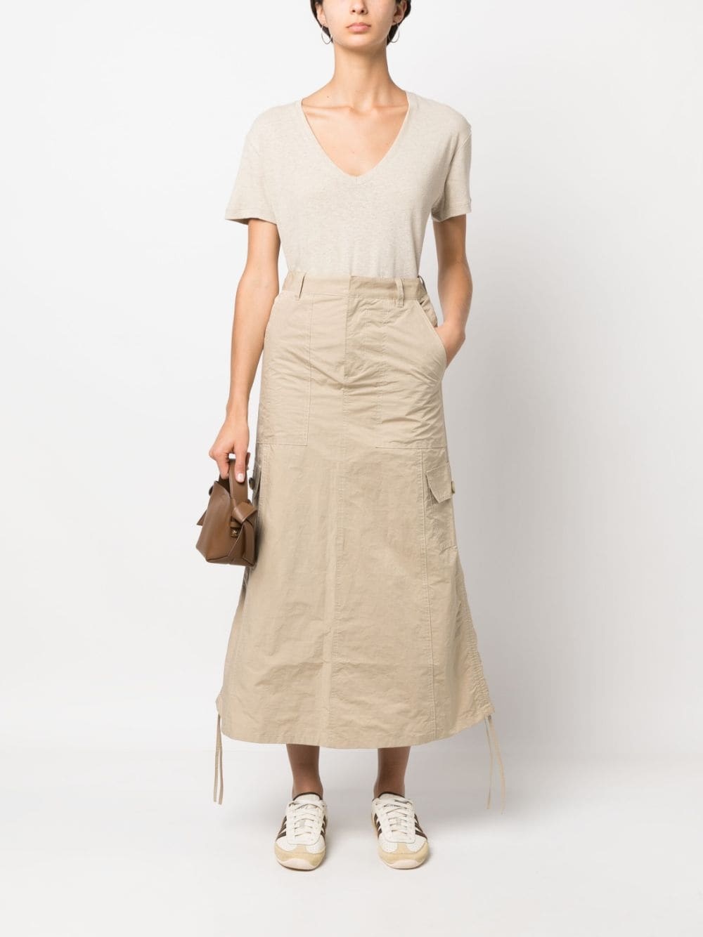 V-neck mélange T-shirt - 2