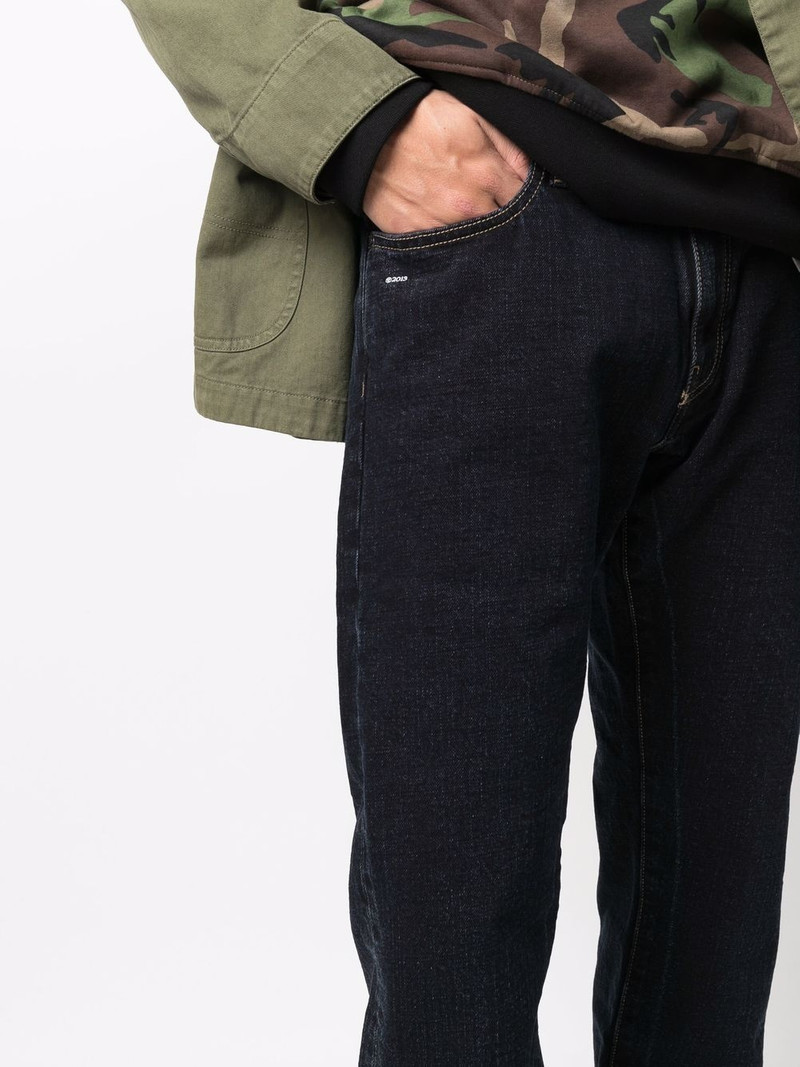 slim-fit logo-print denim jeans 5