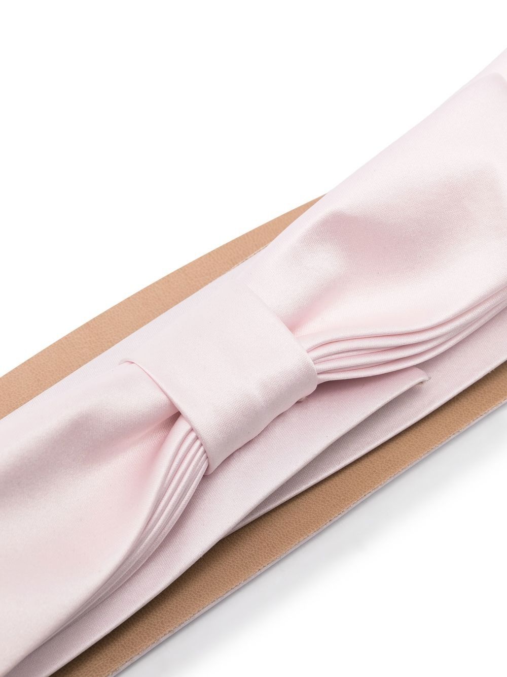 bow-detail satin-finish belt - 2