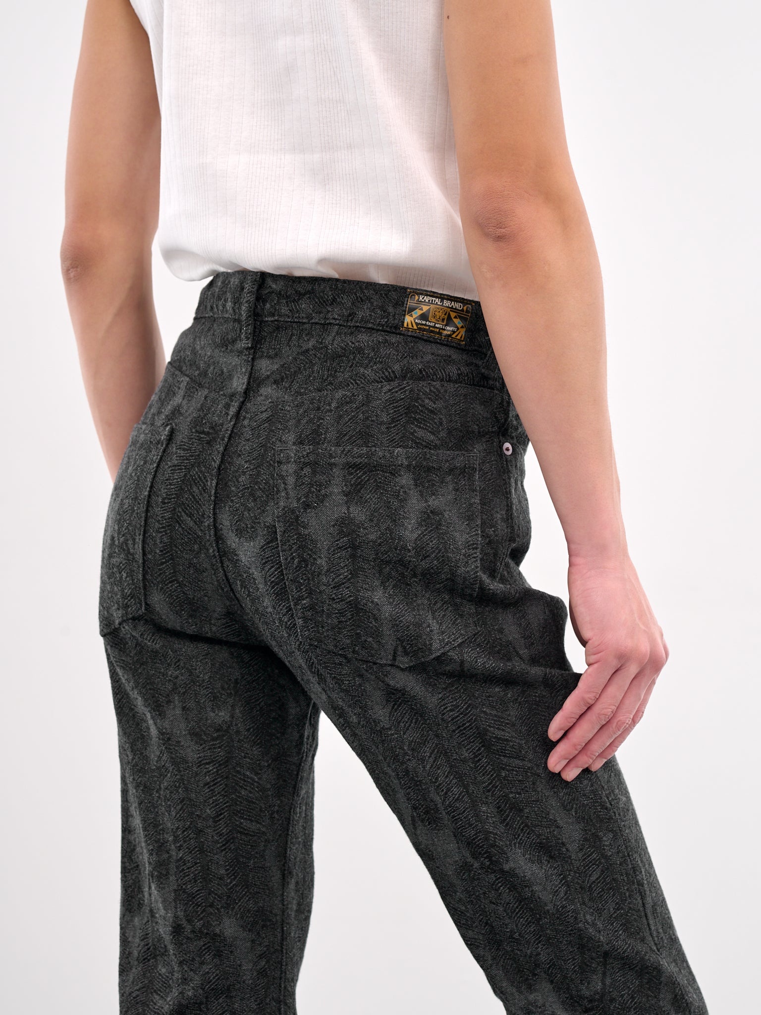 Magpie Feather Denim Jeans - 4
