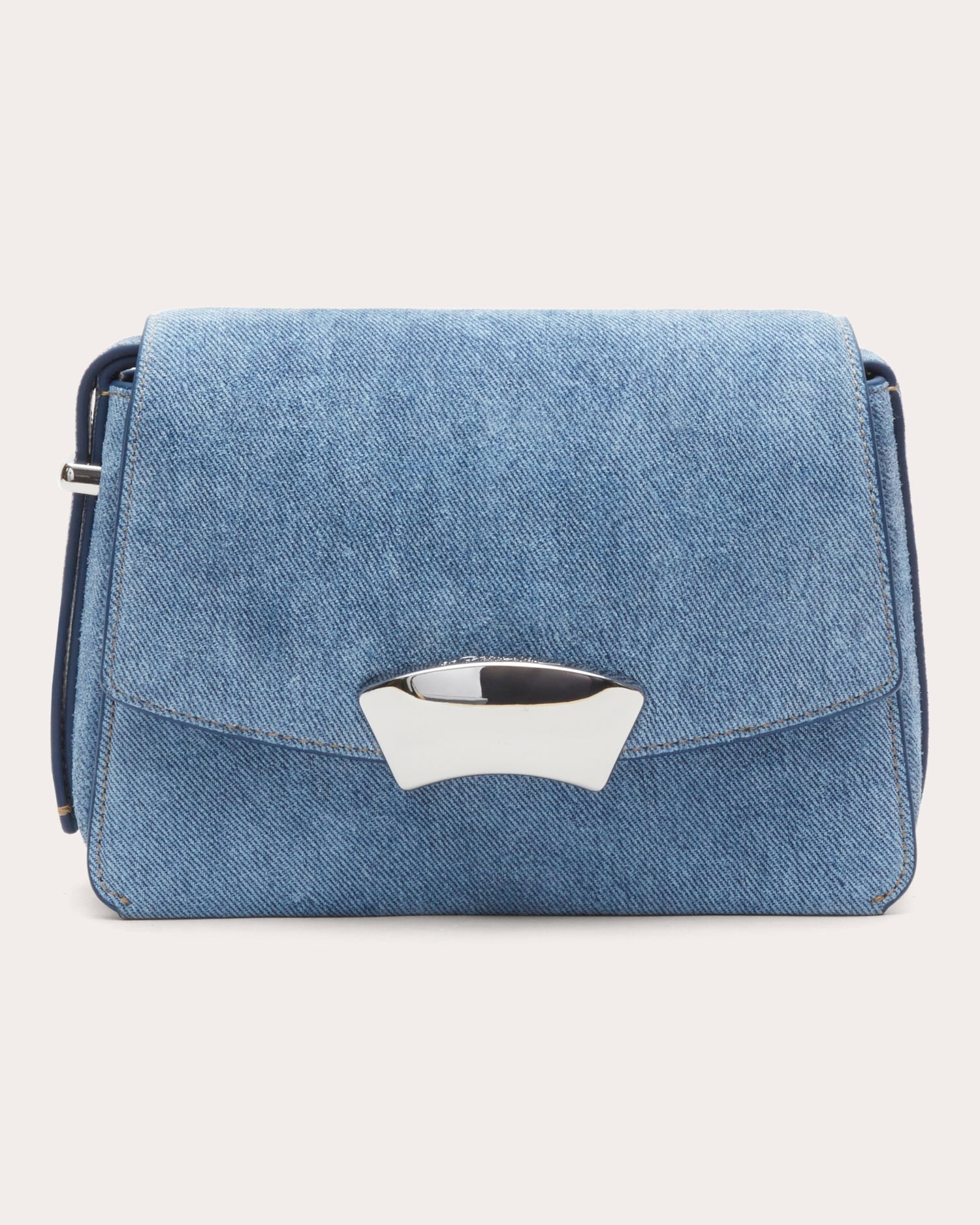 Denim Suede ID Shoulder Bag - 2