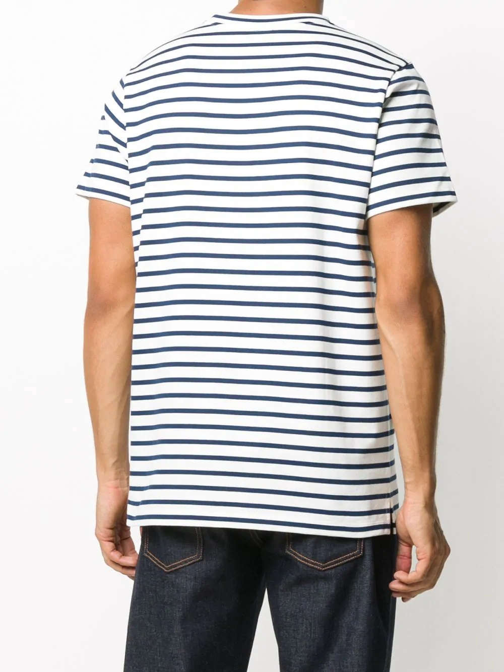 striped short-sleeved T-shirt - 4