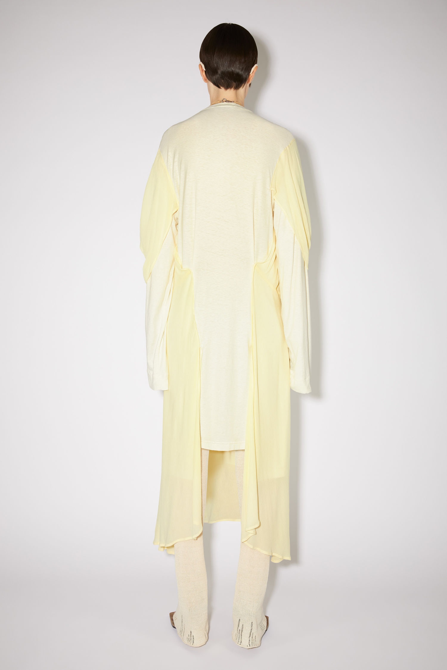 Layered dress - Pale yellow - 3