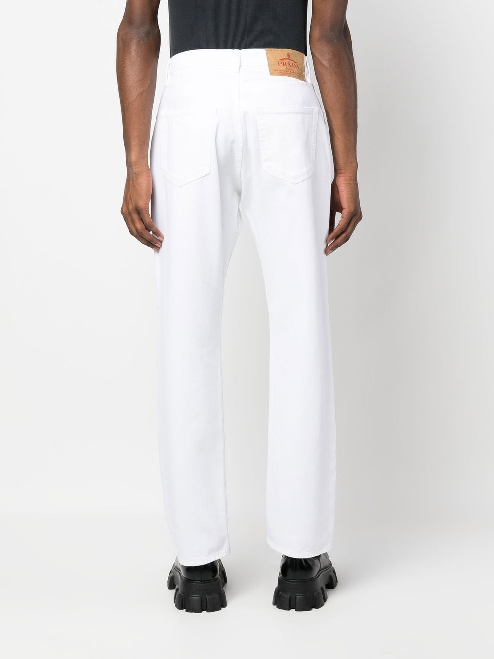 logo-plaque detail trousers - 4