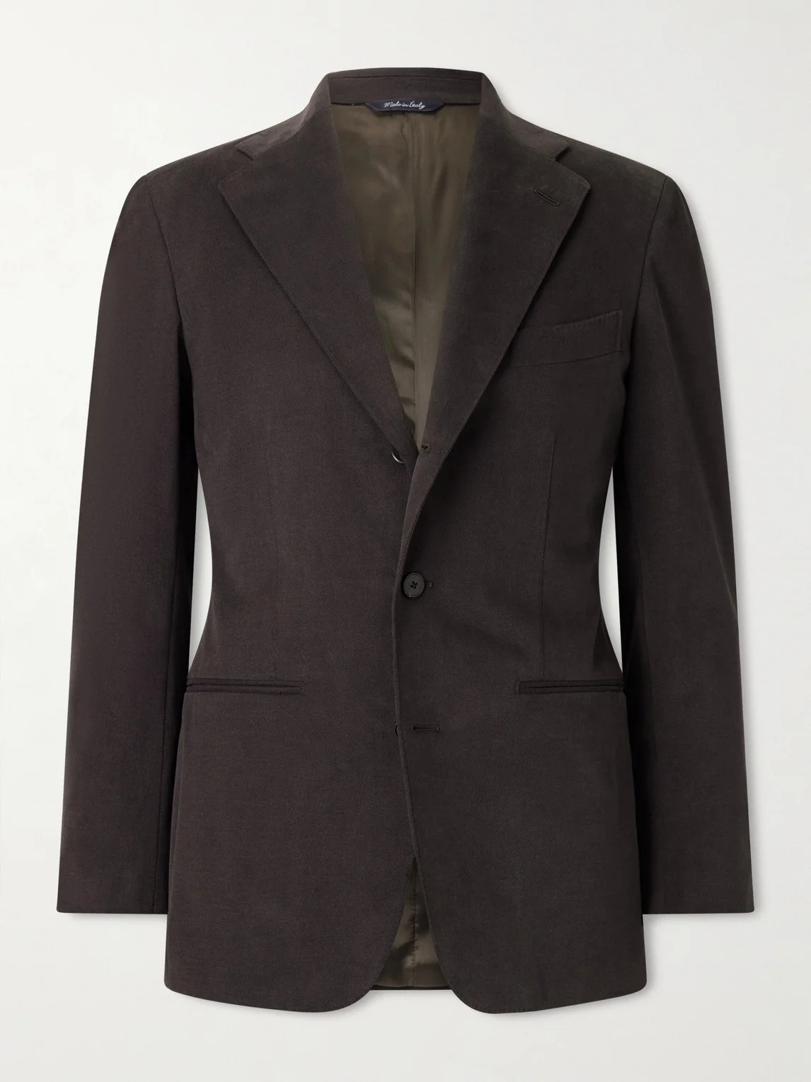 Cotton-Blend Twill Suit Jacket - 1