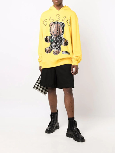 PHILIPP PLEIN teddy bear-print hoodie outlook