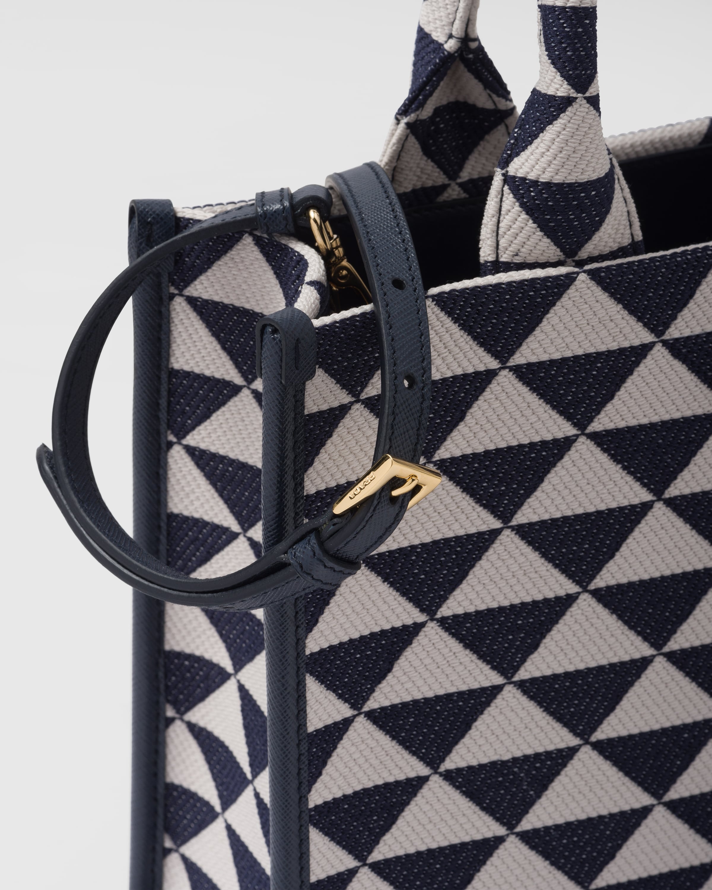 Small Prada Symbole embroidered fabric handbag - 7