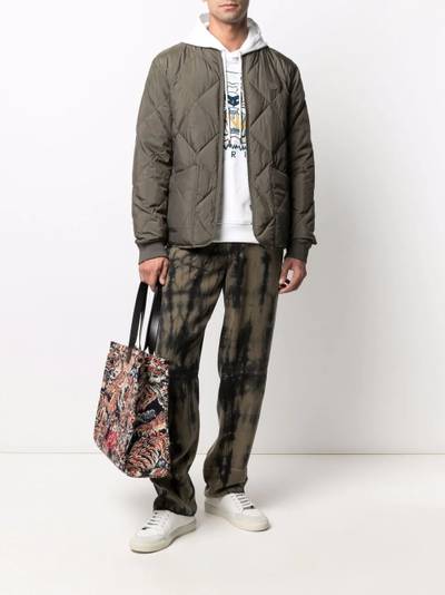 KENZO quilted down bomber jacket outlook