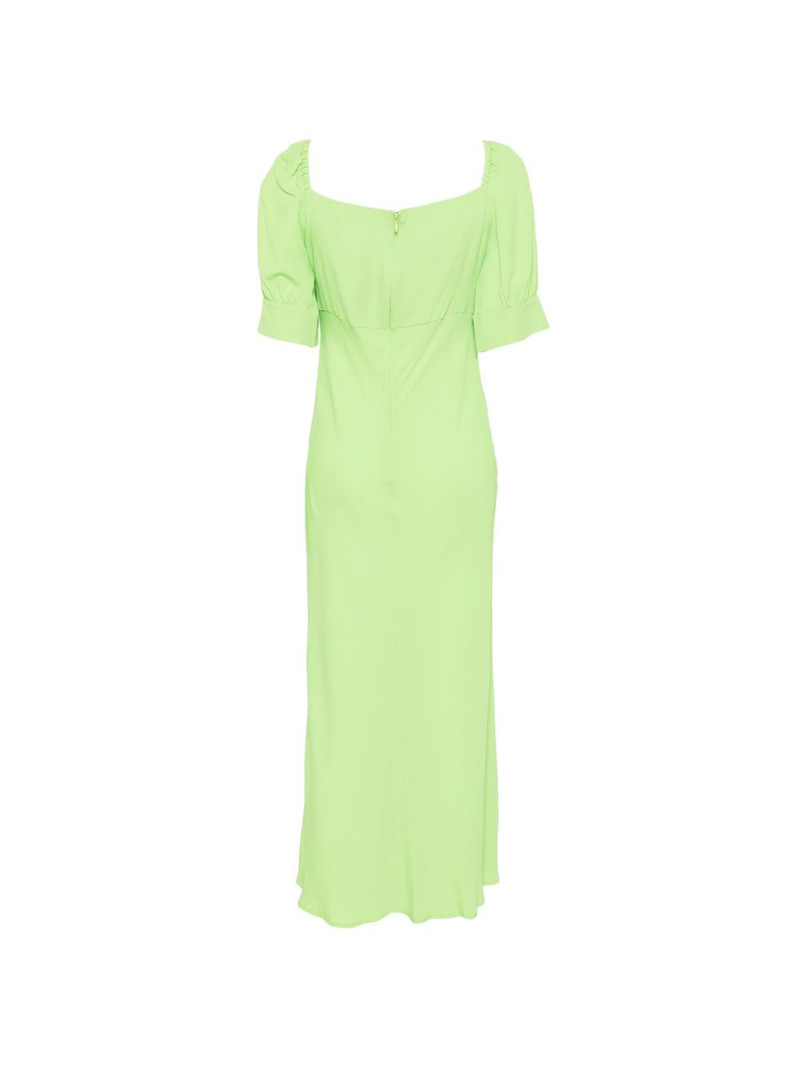 VIVETTA ruched puff-sleeve midi dress outlook