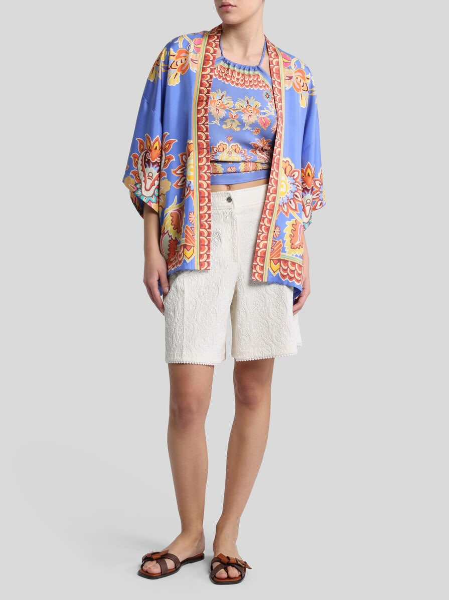 SILK TOP WITH PRINT - 4