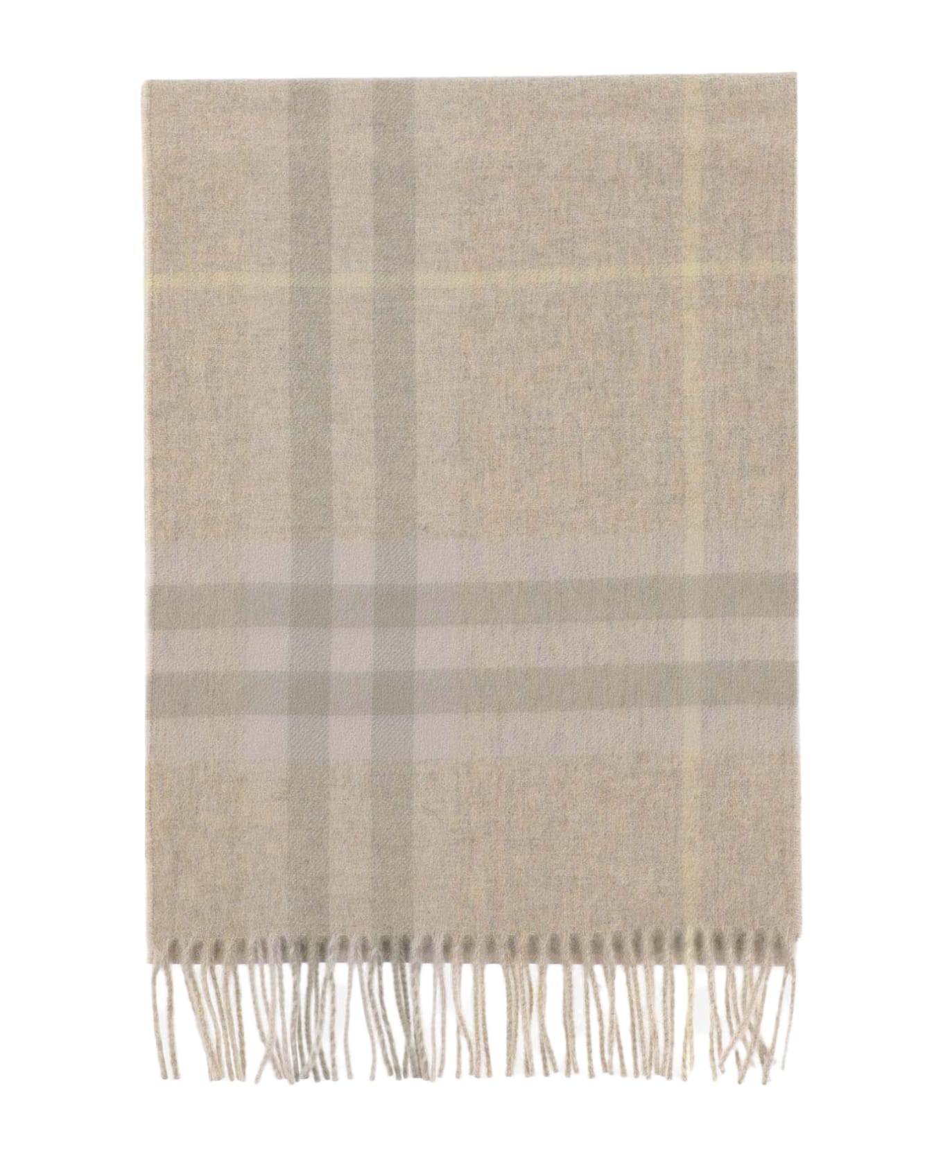 Cashmere Scarf With Check Pattern - 1