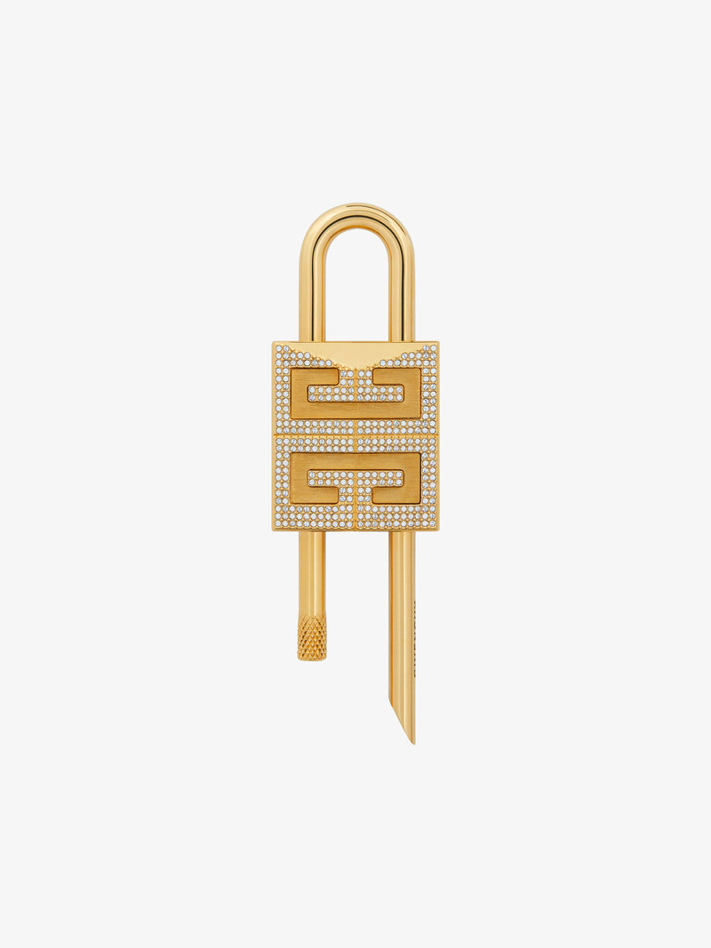 SMALL 4G PADLOCK IN METAL WITH CRYSTALS 1