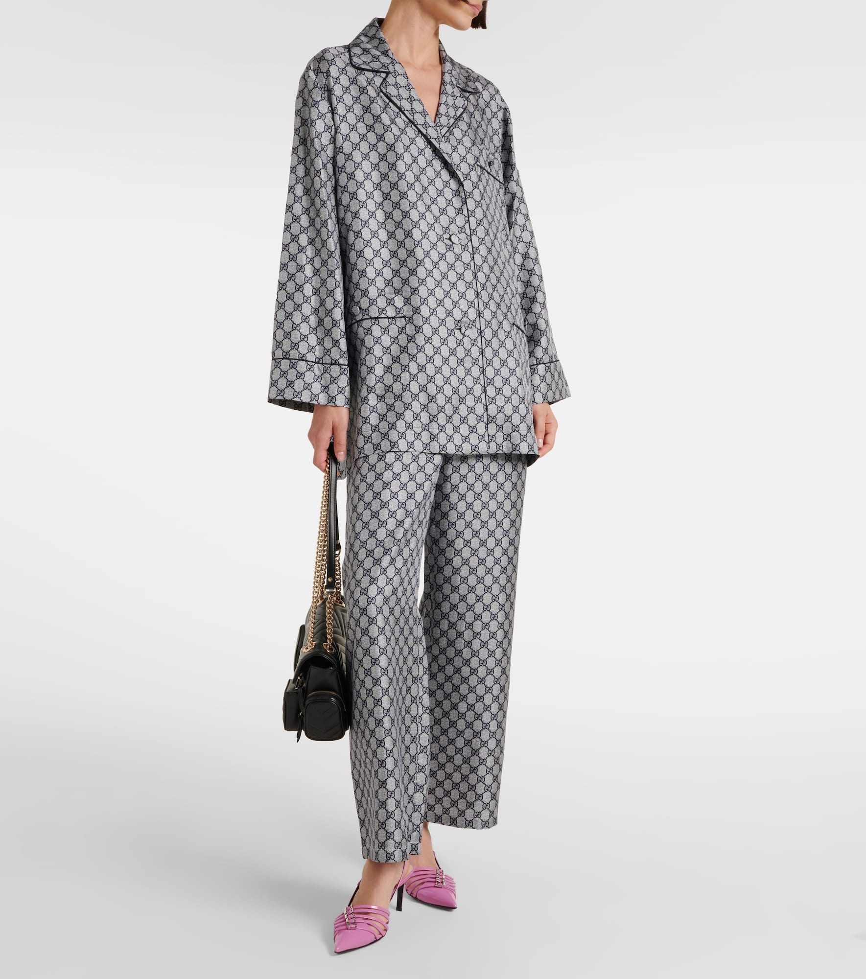GG silk twill shirt - 2