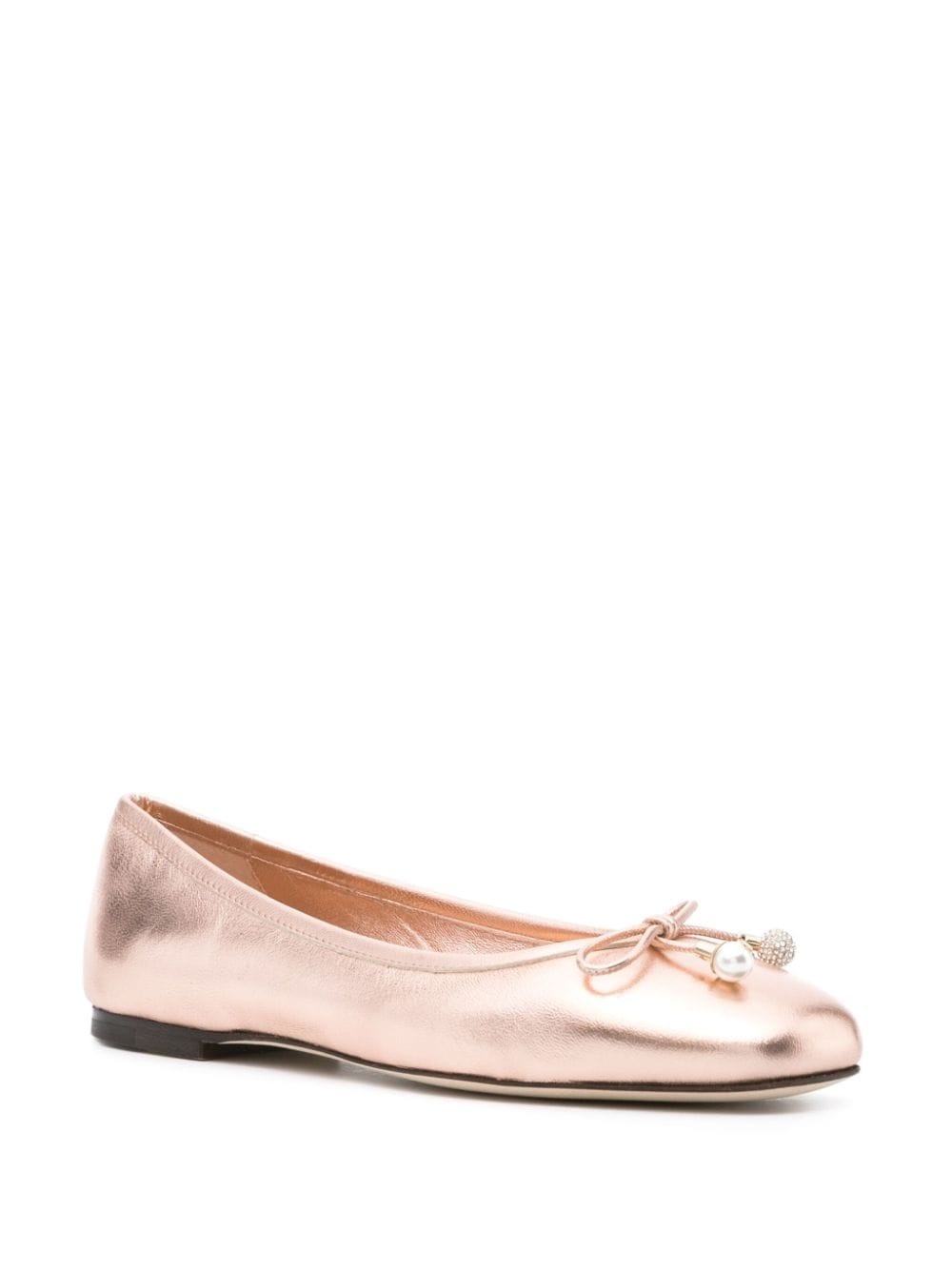 Elme metallic ballerina shoes - 2