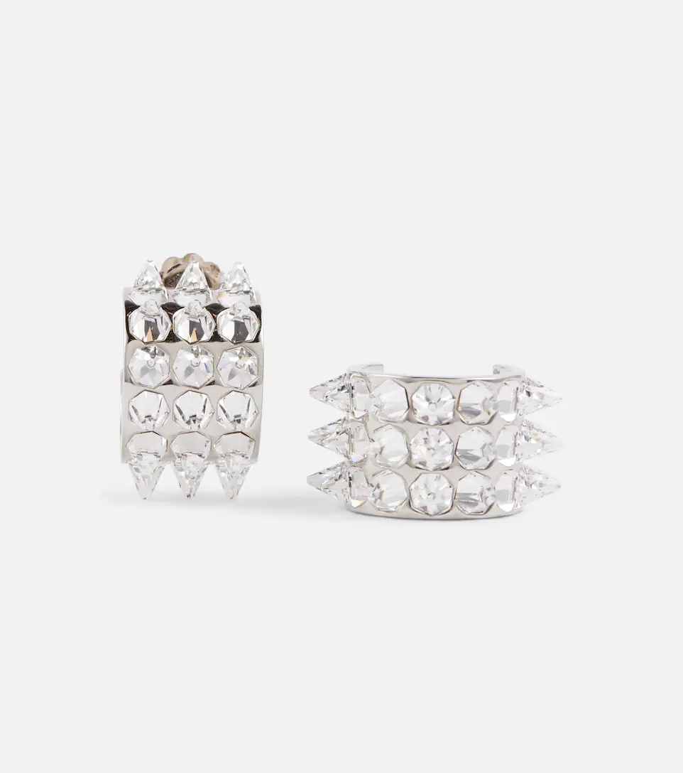 Karma crystal-embellished earrings - 4