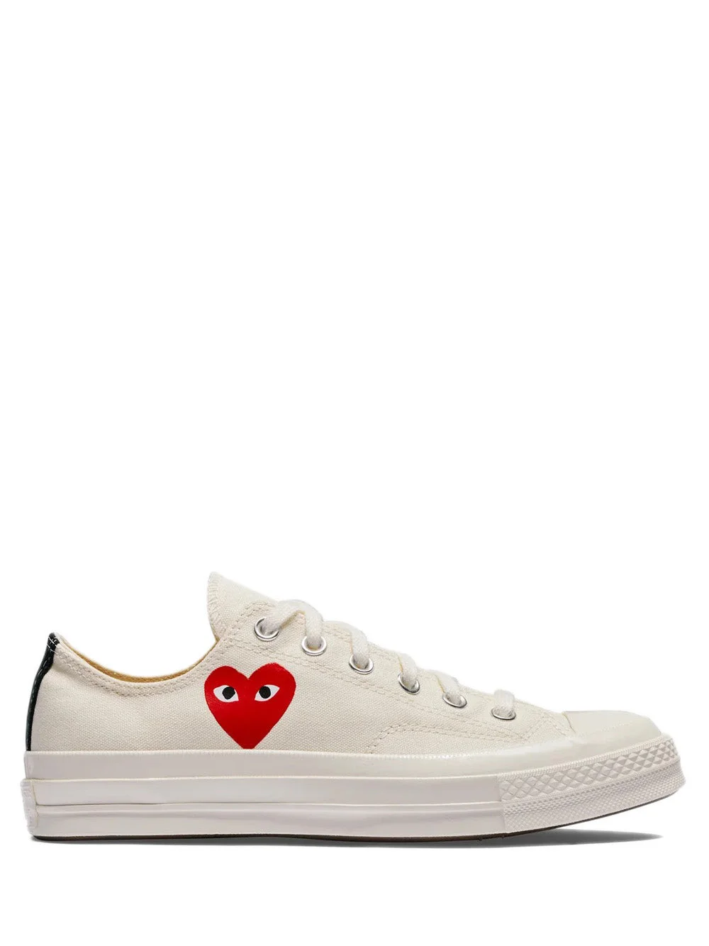 CONVERSE LOW 'CHUCK TAYLOR' SNEAKERS SMALL HEART - OFF WHITE - 1