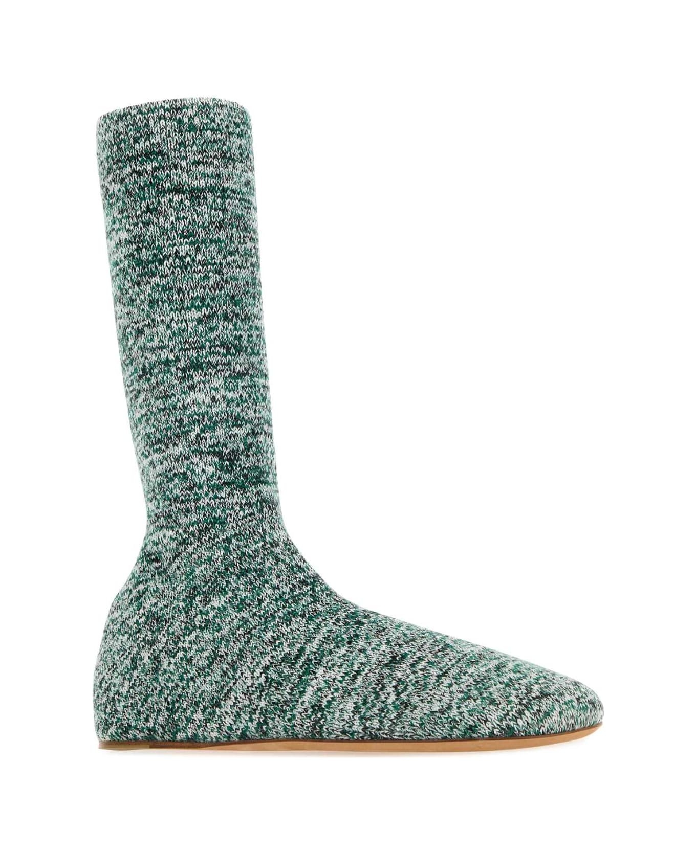 Multicolor Wool Blend Domenica Ankle Boots - 2