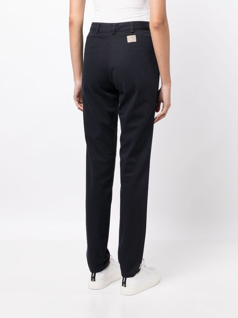 mid-rise straight-leg cotton jeans 4
