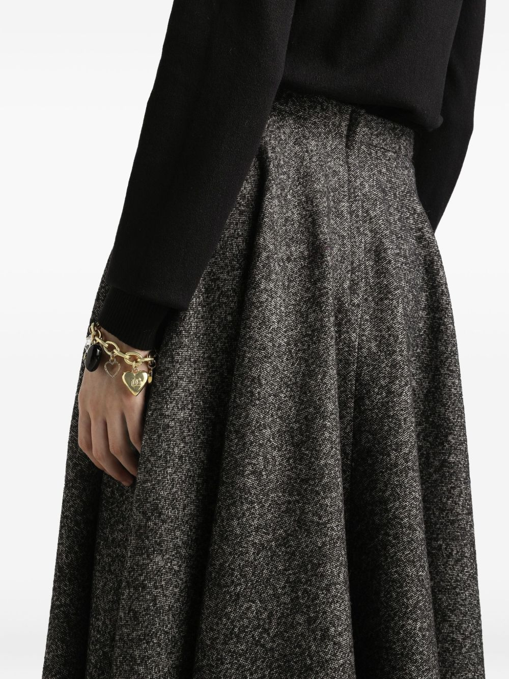 flared midi skirt - 5