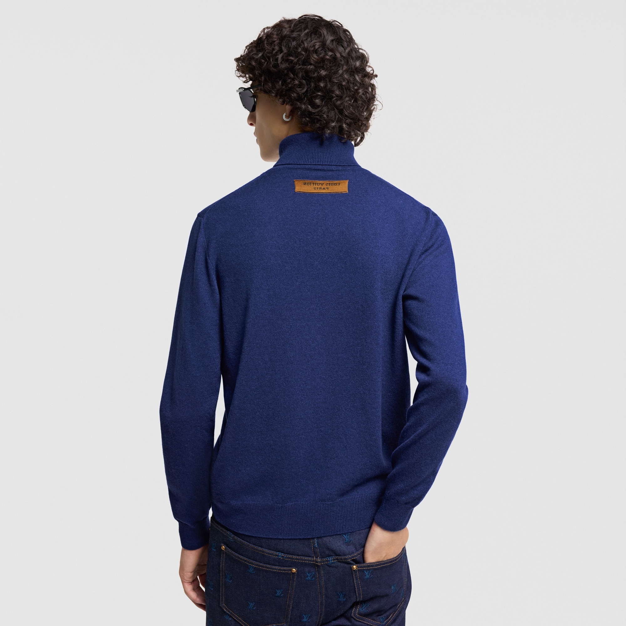 LV Embossed Cashmere Turtle Neck - 5